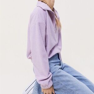 URBAN OUTFITTERS FUZZY ZIP UP